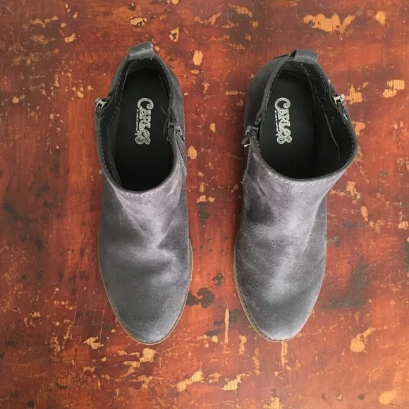 NWOT Women’s Slate Gray Ankle Boot by Carlos Santana - Picture 3 of 11